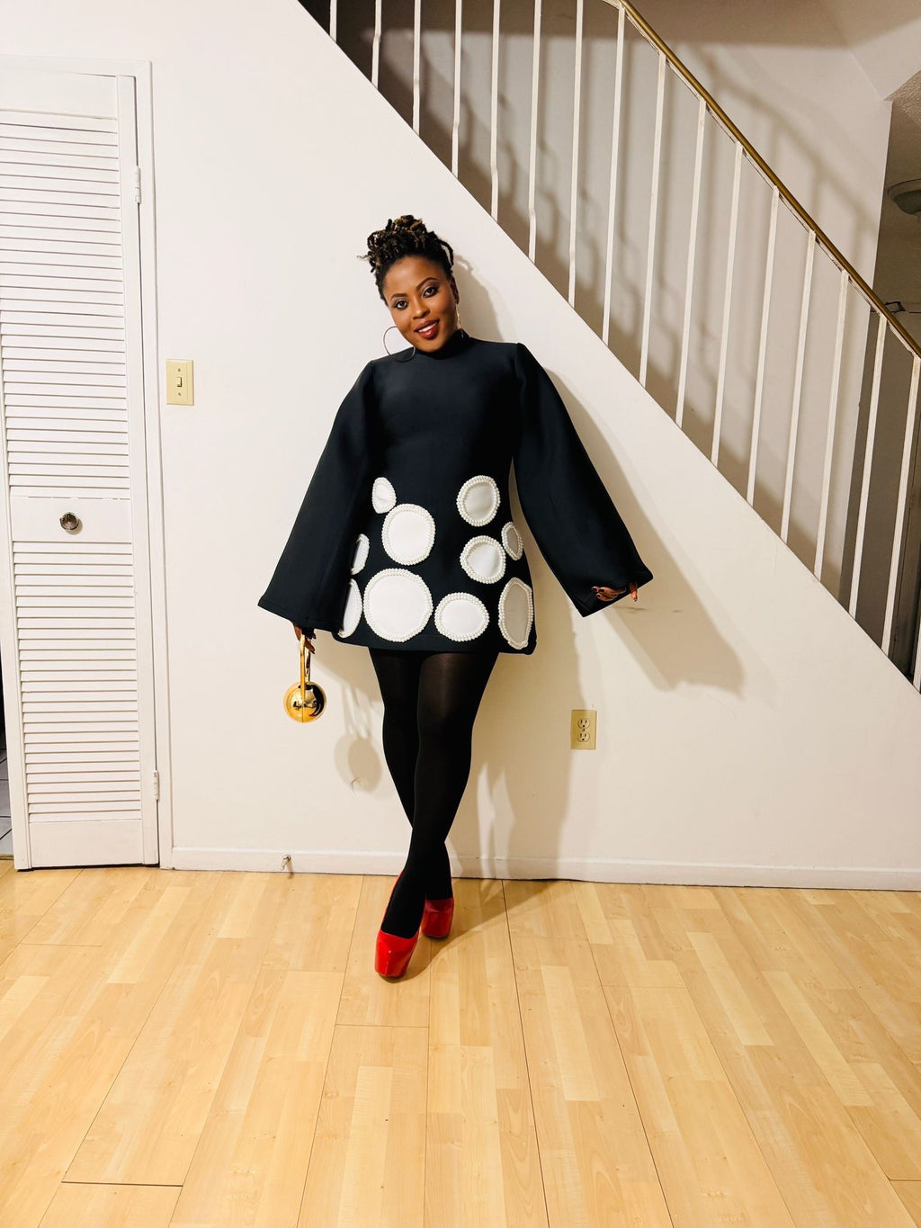 The Pearl Orbit mini dress