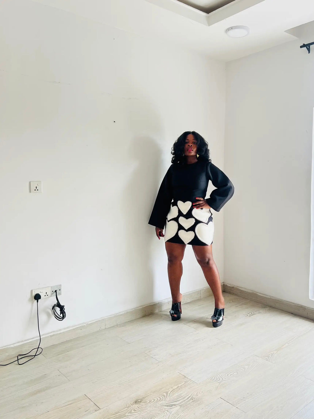 Sweetheart Pearl Mini dress