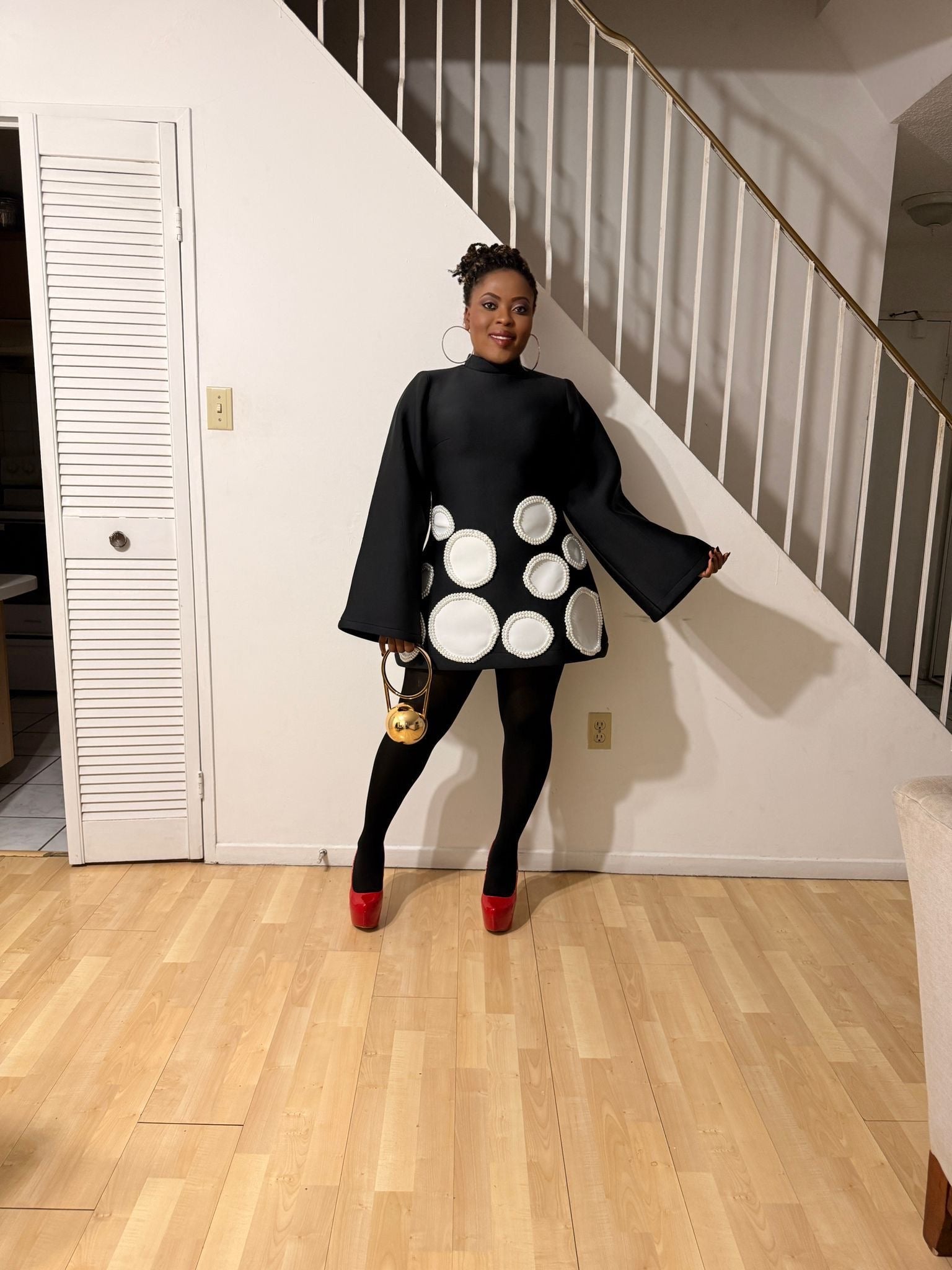 The Pearl Orbit mini dress