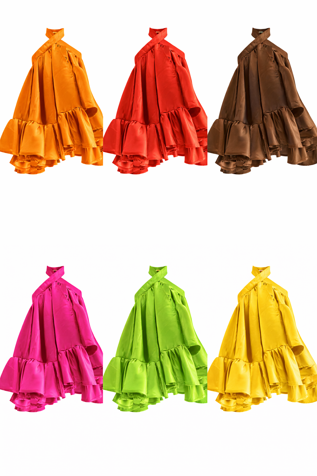 Ruffle Halter Neck-Neck dress